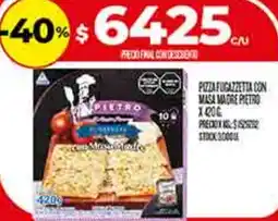 Supermercados DIA Pizza fugazzetta con masa madre pietro oferta