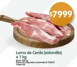 Supermercados Buenos Días Lomo de Cerdo oferta