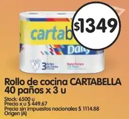 Supermercados Buenos Días Cartabella rollo de cocina oferta