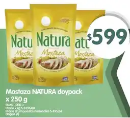 Supermercados Buenos Días Natura mostaza doypack oferta