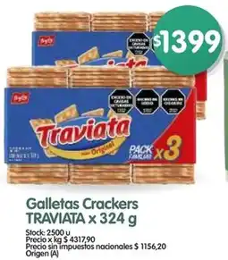 Supermercados Buenos Días Traviata galletas crackers x oferta
