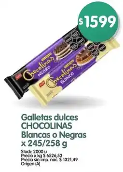 Supermercados Buenos Días Chocolinas galletas dulces blancas o negras oferta