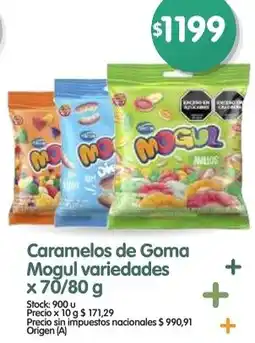 Supermercados Buenos Días Mogul caramelos de goma variedades oferta