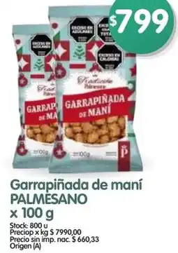 Supermercados Buenos Días Palmėsano garrapiñada de maní oferta