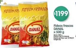 Supermercados Buenos Días Danal fideos frescos oferta
