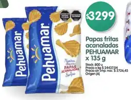 Supermercados Buenos Días Pehuamar papas fritas acanaladas oferta