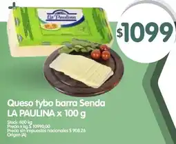 Supermercados Buenos Días La paulina queso tybo barra senda oferta