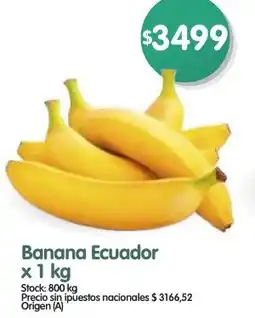 Supermercados Buenos Días Banana ecuador oferta