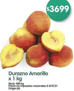 Supermercados Buenos Días Durazno amarillo oferta