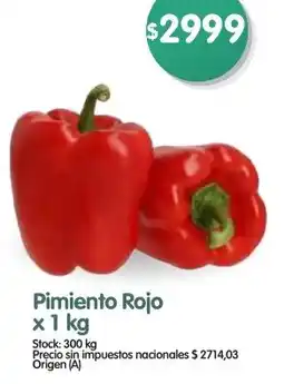 Supermercados Buenos Días Pimiento rojo oferta
