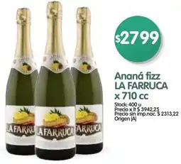 Supermercados Buenos Días La farruca ananá fizz oferta