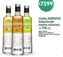 Supermercados Buenos Días Sernova vodka saborizado oferta