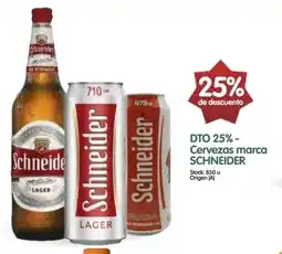 Supermercados Buenos Días Schneider cervezas marca oferta