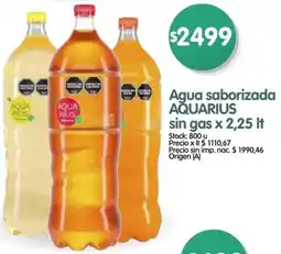 Supermercados Buenos Días Aquarius agua saborizada sin gas oferta