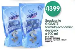 Supermercados Buenos Días Gigante suavizante fórmula económica doy pack oferta