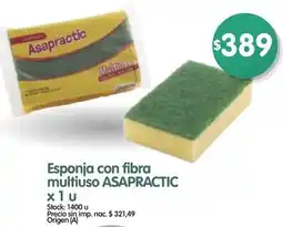 Supermercados Buenos Días Asapractic esponja con fibra multiuso oferta