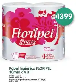 Supermercados Buenos Días Floripel papel higiénico oferta