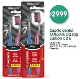 Supermercados Buenos Días Colgate cepillo dental zig zag carbón oferta