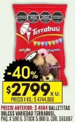 Coto Terrabusi galletitas dulces variedad oferta