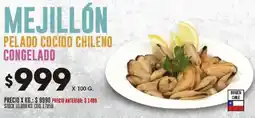 Coto Mejillón pelado cocido chileno congelado oferta