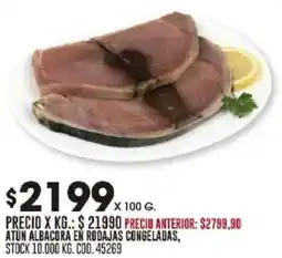 Coto Atún albacora en rodajas congeladas oferta