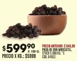 Coto Pasa de uva moscatel oferta