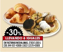 Coto En facturas/medialunas oferta