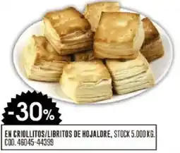 Coto En criollitos/libritos de hojaldre oferta
