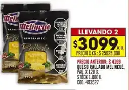 Coto Melincue queso rallado oferta