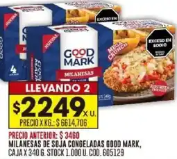 Coto Good Mark milanesa de soja congeladas oferta