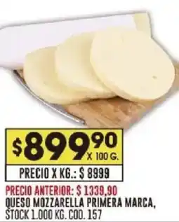 Coto Primera Marca queso mozzarella oferta