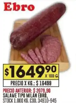 Coto Ebro salame tipo milan oferta