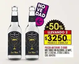 Coto Le Mat gin tonic sin alcohol oferta