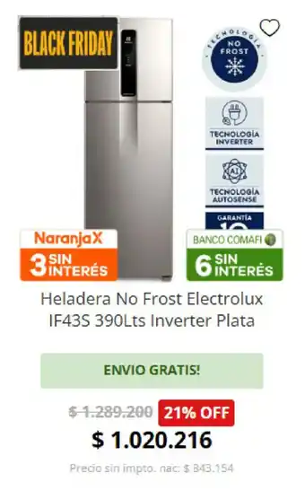 Casa del Audio Electrolux heladera no frost inverter oferta