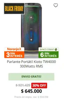 Casa del Audio Kioto parlante portátil oferta