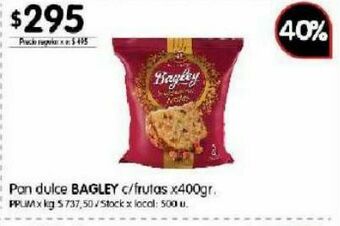 Disco Pan dulce bagley 400g oferta
