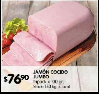 Disco Jamón cocido jumbo 100g oferta