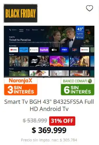 BGH Full HD Andriod TV 43"