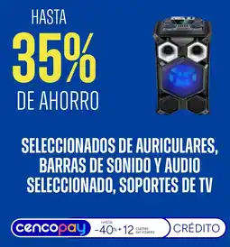 Supermercados Vea Seleccionados de auriculares, barras de sonido y audio oferta