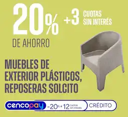 Supermercados Vea Muebles de exterior plásticos reposeras solcito oferta