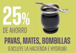 Supermercados Vea Pavas, mates, bombillas oferta