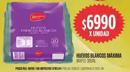 Supermercados Vea Maxima huevos blancos oferta