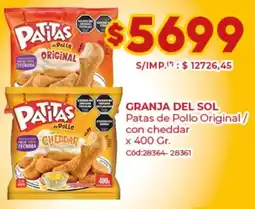 Diarco Granja del sol patas de pollo original/ con cheddar oferta