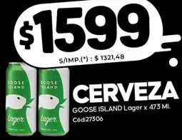 Diarco Goose island lager cerveza oferta