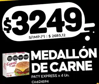 Express paty medallón de carne