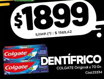 Colgate dentífrico original