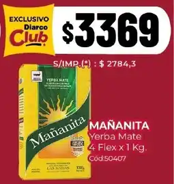 Diarco Mañanita yerba mate oferta