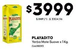 Diarco Playadito yerba mate suave oferta