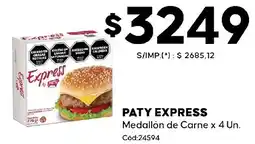 Diarco Express paty medallón de carne oferta
