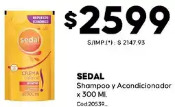 Diarco Sedal shampoo y acondicionador oferta